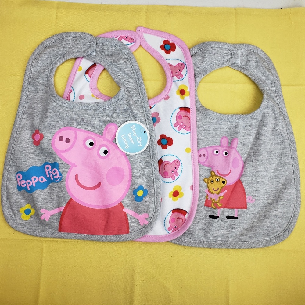 Peppa Pig- 3-Pack Toddler Bib - Picture 2 of 3